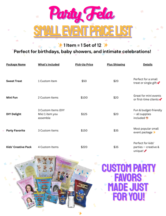 Small Event Packages